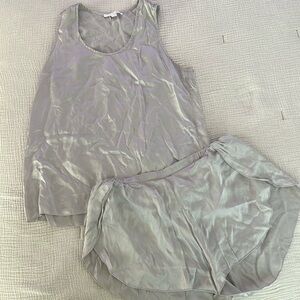 lunya women’s tulip-back washable silk set